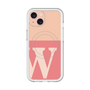 スリムプロテクションプレミアムケース with MagSafe［ オリジナル - initial two tone - W pink ］