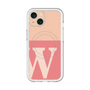 スリムプロテクションプレミアムケース with MagSafe［ オリジナル - initial two tone - W pink ］