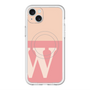 スリムプロテクションプレミアムケース with MagSafe［ オリジナル - initial two tone - W pink ］