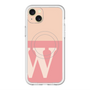スリムプロテクションプレミアムケース with MagSafe［ オリジナル - initial two tone - W pink ］