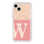 スリムプロテクションプレミアムケース with MagSafe［ オリジナル - initial two tone - W pink ］