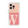 スリムプロテクションプレミアムケース with MagSafe［ オリジナル - initial two tone - W pink ］