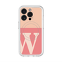 スリムプロテクションプレミアムケース with MagSafe［ オリジナル - initial two tone - W pink ］