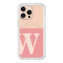 スリムプロテクションプレミアムケース with MagSafe［ オリジナル - initial two tone - W pink ］