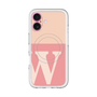 スリムプロテクションプレミアムケース with MagSafe［ オリジナル - initial two tone - W pink ］