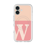 スリムプロテクションプレミアムケース with MagSafe［ オリジナル - initial two tone - W pink ］