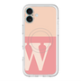 スリムプロテクションプレミアムケース with MagSafe［ オリジナル - initial two tone - W pink ］