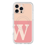 スリムプロテクションプレミアムケース with MagSafe［ オリジナル - initial two tone - W pink ］