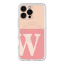スリムプロテクションプレミアムケース with MagSafe［ オリジナル - initial two tone - W pink ］