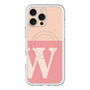 スリムプロテクションプレミアムケース with MagSafe［ オリジナル - initial two tone - W pink ］