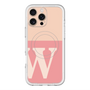 スリムプロテクションプレミアムケース with MagSafe［ オリジナル - initial two tone - W pink ］