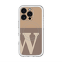 スリムプロテクションプレミアムケース with MagSafe［ オリジナル - initial two tone - W brown ］