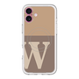スリムプロテクションプレミアムケース with MagSafe［ オリジナル - initial two tone - W brown ］