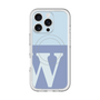 スリムプロテクションプレミアムケース with MagSafe［ オリジナル - initial two tone - W blue ］