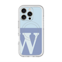 スリムプロテクションプレミアムケース with MagSafe［ オリジナル - initial two tone - W blue ］