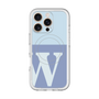 スリムプロテクションプレミアムケース with MagSafe［ オリジナル - initial two tone - W blue ］