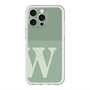 スリムプロテクションプレミアムケース with MagSafe［ オリジナル - initial two tone - W green ］