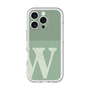 スリムプロテクションプレミアムケース with MagSafe［ オリジナル - initial two tone - W green ］
