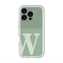 スリムプロテクションプレミアムケース with MagSafe［ オリジナル - initial two tone - W green ］