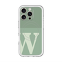 スリムプロテクションプレミアムケース with MagSafe［ オリジナル - initial two tone - W green ］