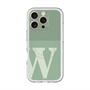 スリムプロテクションプレミアムケース with MagSafe［ オリジナル - initial two tone - W green ］