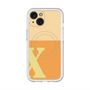 スリムプロテクションプレミアムケース with MagSafe［ オリジナル - initial two tone - X orange ］