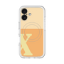 スリムプロテクションプレミアムケース with MagSafe［ オリジナル - initial two tone - X orange ］