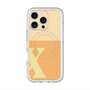 スリムプロテクションプレミアムケース with MagSafe［ オリジナル - initial two tone - X orange ］