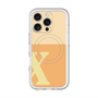 スリムプロテクションプレミアムケース with MagSafe［ オリジナル - initial two tone - X orange ］