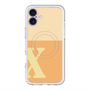 スリムプロテクションプレミアムケース with MagSafe［ オリジナル - initial two tone - X orange ］