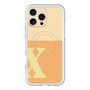 スリムプロテクションプレミアムケース with MagSafe［ オリジナル - initial two tone - X orange ］