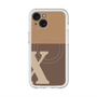 スリムプロテクションプレミアムケース with MagSafe［ オリジナル - initial two tone - X brown ］