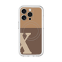 スリムプロテクションプレミアムケース with MagSafe［ オリジナル - initial two tone - X brown ］