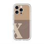 スリムプロテクションプレミアムケース with MagSafe［ オリジナル - initial two tone - X brown ］