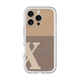 スリムプロテクションプレミアムケース with MagSafe［ オリジナル - initial two tone - X brown ］