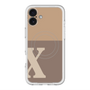 スリムプロテクションプレミアムケース with MagSafe［ オリジナル - initial two tone - X brown ］