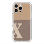 スリムプロテクションプレミアムケース with MagSafe［ オリジナル - initial two tone - X brown ］