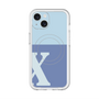 スリムプロテクションプレミアムケース with MagSafe［ オリジナル - initial two tone - X blue ］