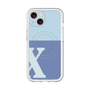 スリムプロテクションプレミアムケース with MagSafe［ オリジナル - initial two tone - X blue ］