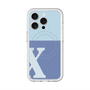 スリムプロテクションプレミアムケース with MagSafe［ オリジナル - initial two tone - X blue ］