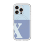 スリムプロテクションプレミアムケース with MagSafe［ オリジナル - initial two tone - X blue ］