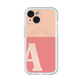 スリムプロテクションプレミアムケース with MagSafe［ オリジナル - initial two tone - A pink ］