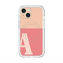 スリムプロテクションプレミアムケース with MagSafe［ オリジナル - initial two tone - A pink ］