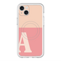 スリムプロテクションプレミアムケース with MagSafe［ オリジナル - initial two tone - A pink ］