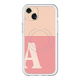 スリムプロテクションプレミアムケース with MagSafe［ オリジナル - initial two tone - A pink ］