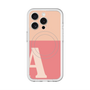 スリムプロテクションプレミアムケース with MagSafe［ オリジナル - initial two tone - A pink ］