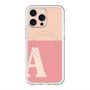 スリムプロテクションプレミアムケース with MagSafe［ オリジナル - initial two tone - A pink ］