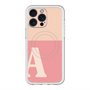 スリムプロテクションプレミアムケース with MagSafe［ オリジナル - initial two tone - A pink ］