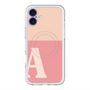 スリムプロテクションプレミアムケース with MagSafe［ オリジナル - initial two tone - A pink ］