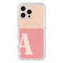 スリムプロテクションプレミアムケース with MagSafe［ オリジナル - initial two tone - A pink ］